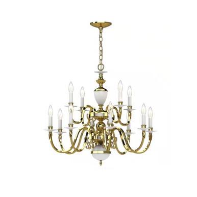 Volume V3522-12 Polished Brass Chandelier Light Fixture Questions & Answers