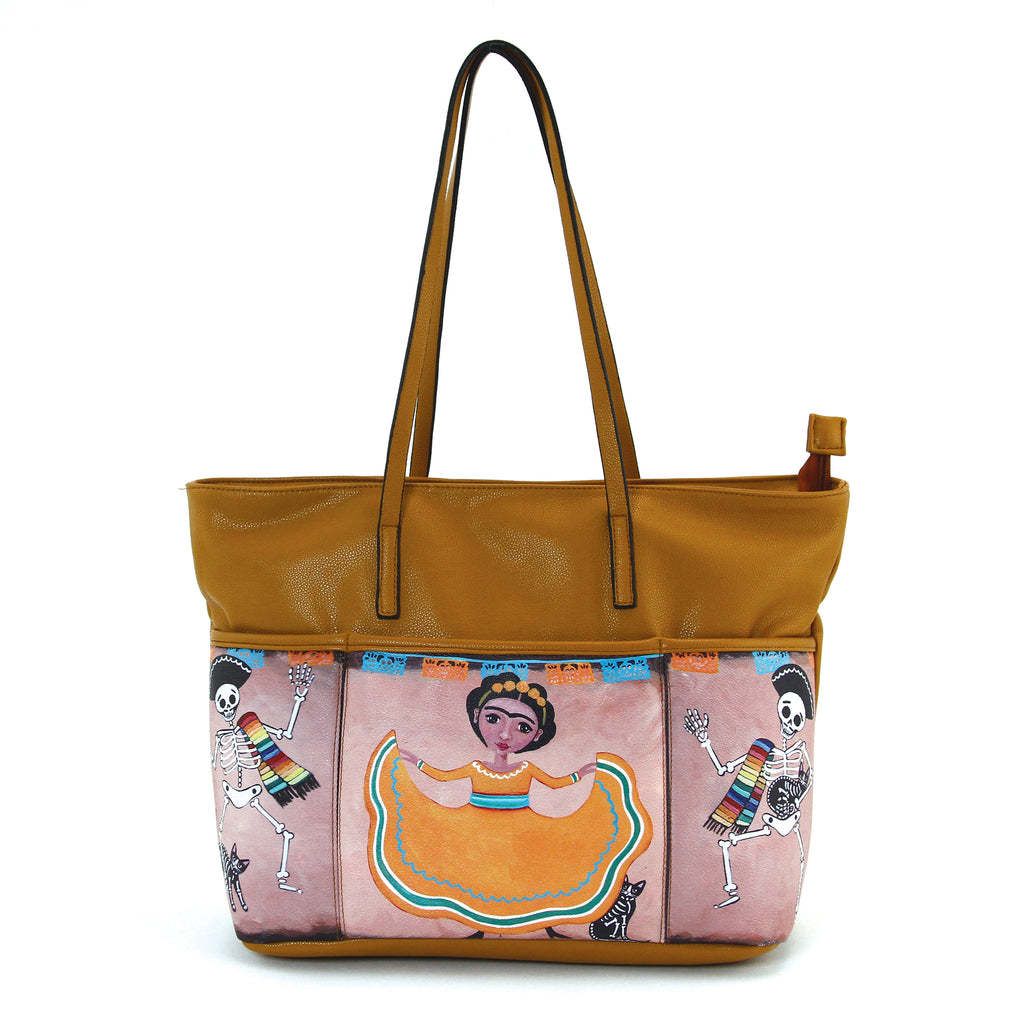 Girl & Mariachi Skeleton Tote Questions & Answers