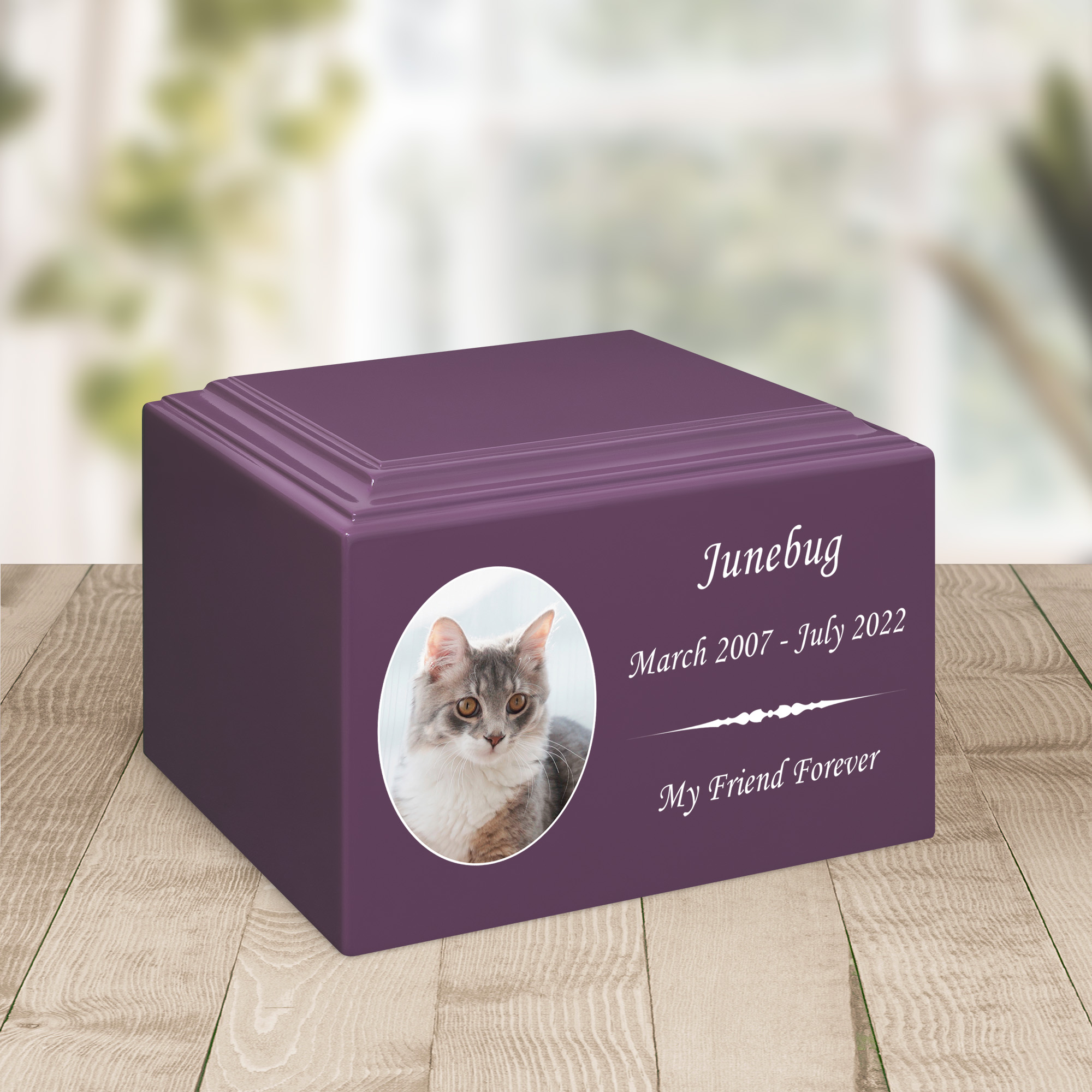 Cat Custom Photo Stonewood Cremation Urn Questions & Answers