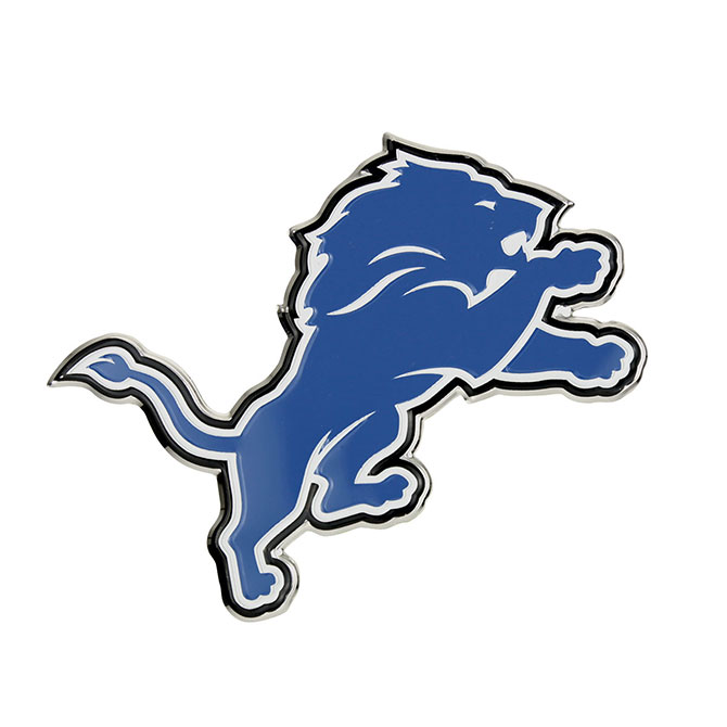 Detroit Lions Aluminum Embossed Football Logo Emblem Questions & Answers