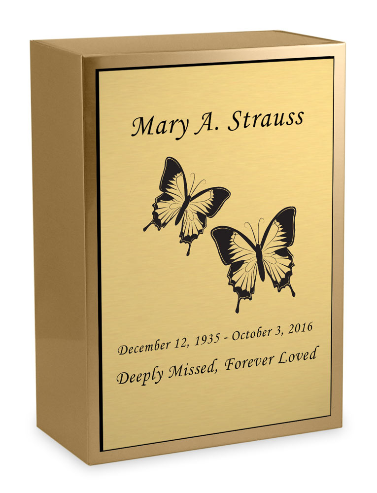 Butterflies Bronze Snap Top Niche Cremation Urn Questions & Answers