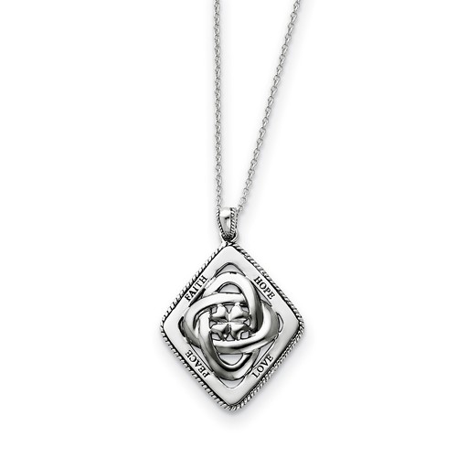 Family Blessings Sterling Silver Memorial Jewelry Pendant Questions & Answers