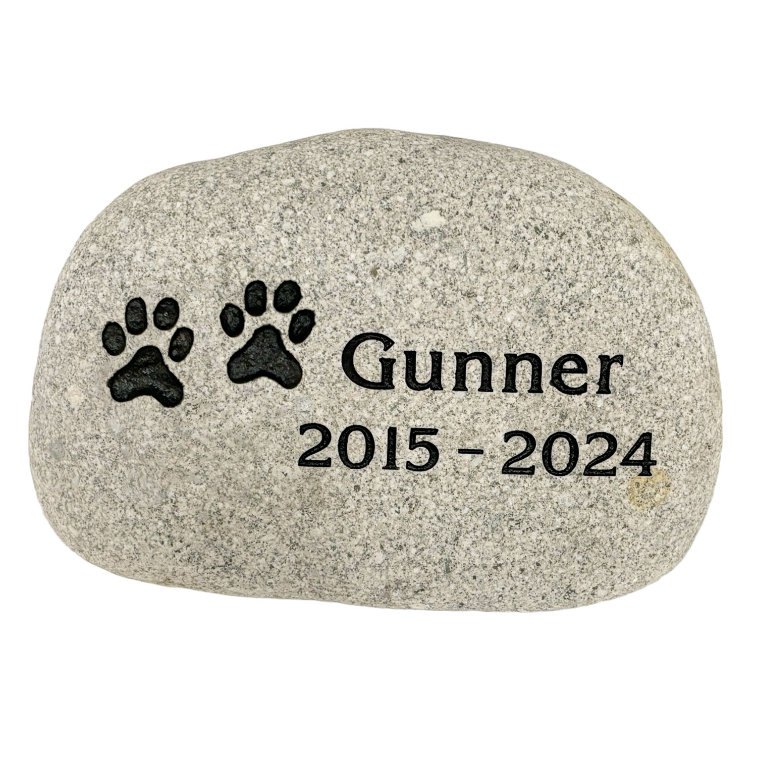 Medium 7-10 inch Pet Memorial River Rock Gravestone Marker Questions & Answers