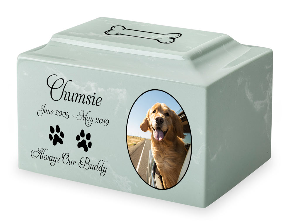 Color Photo Granite Mackenzie Pet Urn Questions & Answers