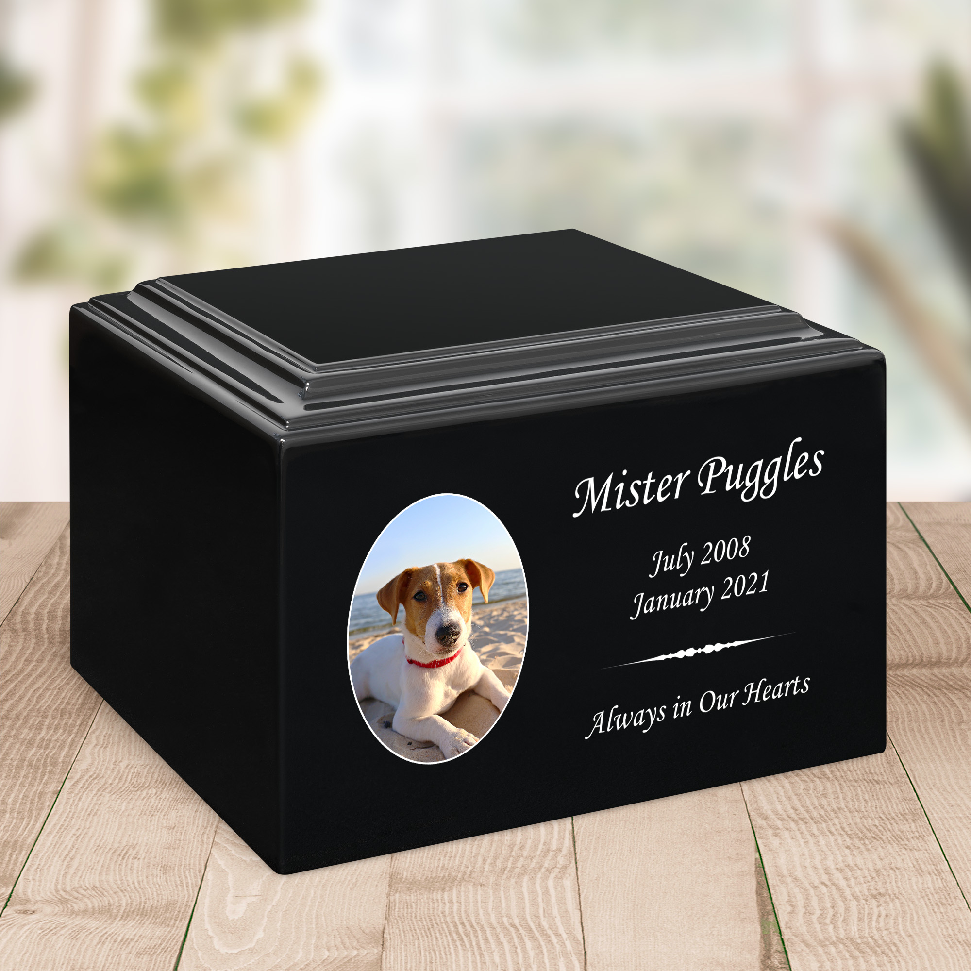 Dog Custom Photo Pet Stonewood Cremation Urn Questions & Answers