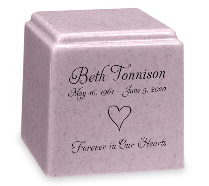 Design Your Own Granite Promise Cube Cremation Urn Questions & Answers