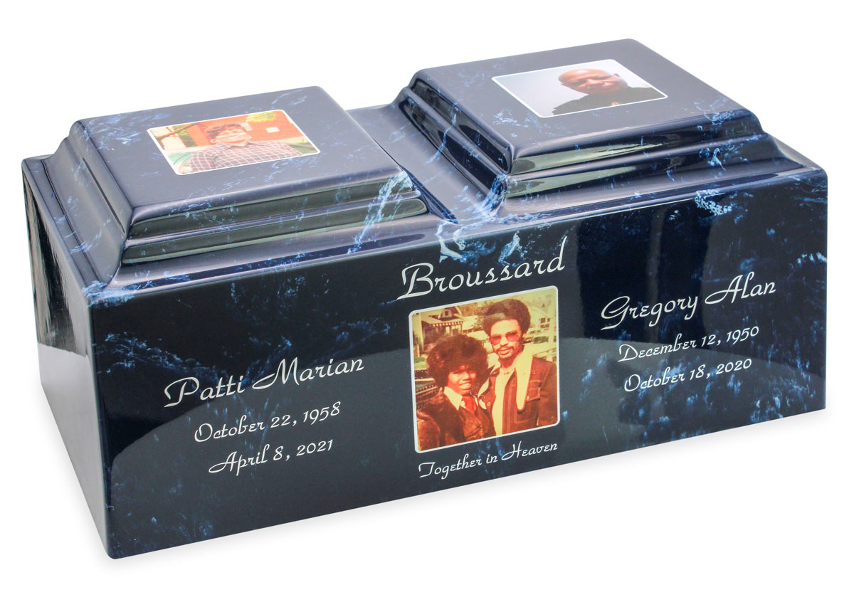 Color Photo Companion Cultured Marble Cremation Urn - Multiple Colors Questions & Answers