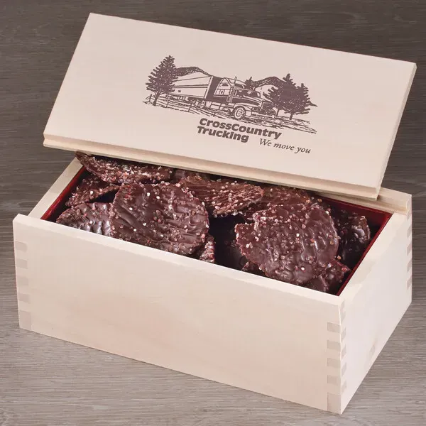 Chocolate Sea Salt Potato Chips in Wooden Collector's Box Questions & Answers