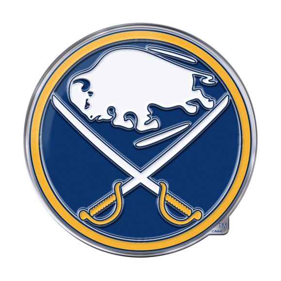 Buffalo Sabres Aluminum Embossed Hockey Logo Emblem Questions & Answers