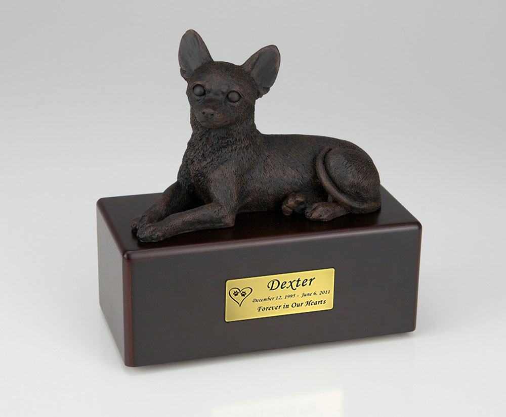 Bronze Chihuahua Dog Urn - Simply Walnut - 420 Questions & Answers