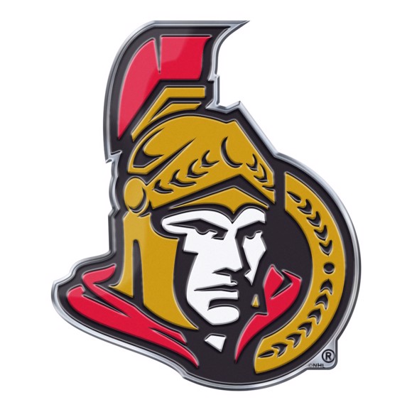 Ottawa Senators Aluminum Embossed Hockey Logo Emblem Questions & Answers