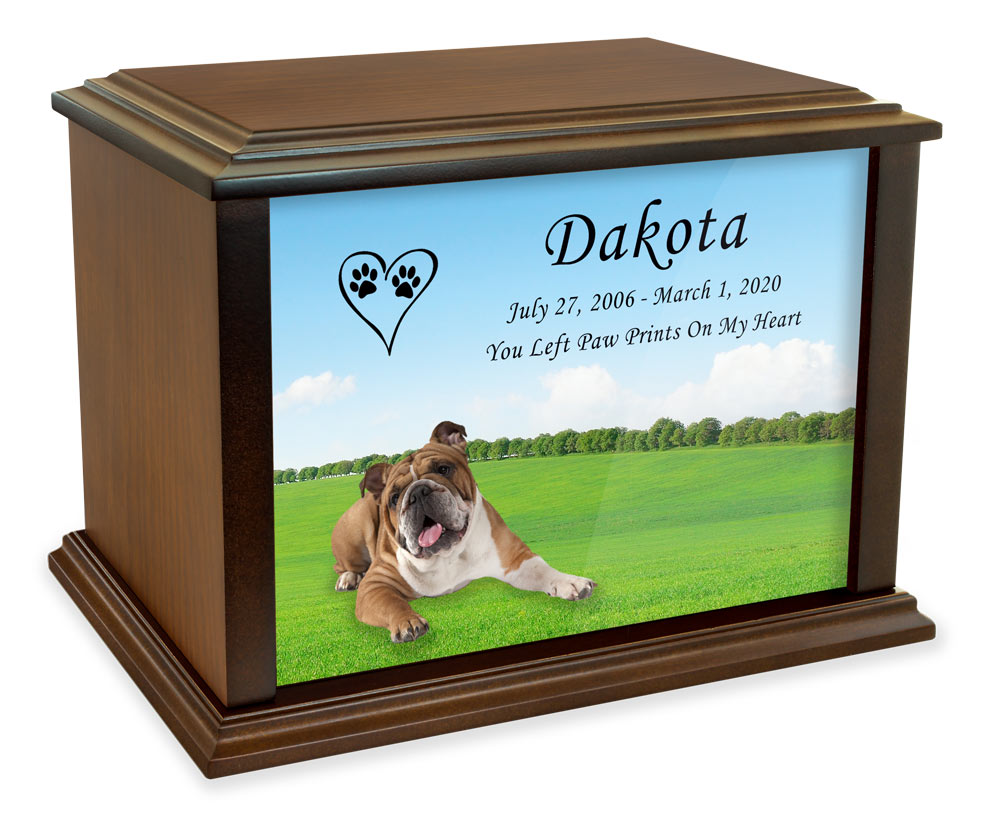 English Bulldog True Companion Dog Photo Pet Cremation Urn Questions & Answers