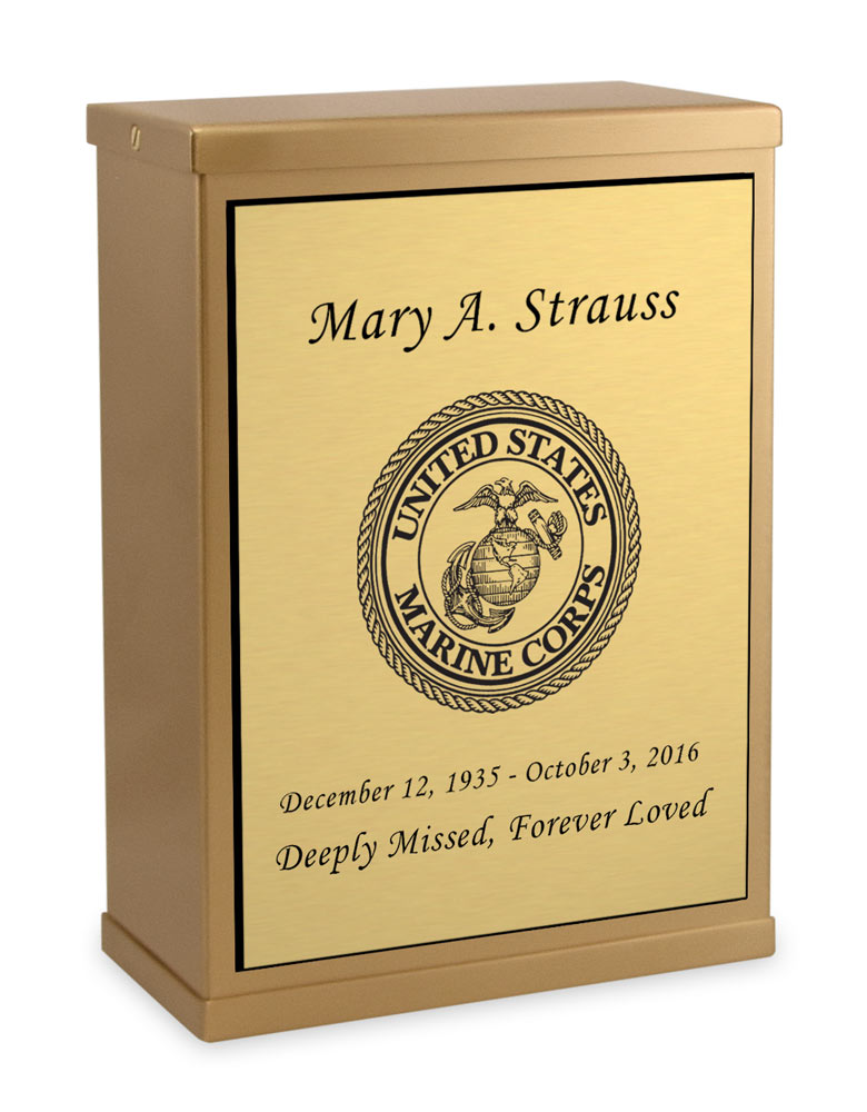 Marine Corps Bronze Overlap Top Niche Cremation Urn Questions & Answers