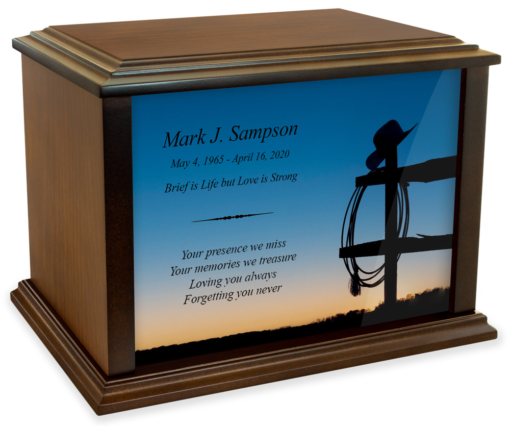 How do you open the wooden urn to add the ashes?