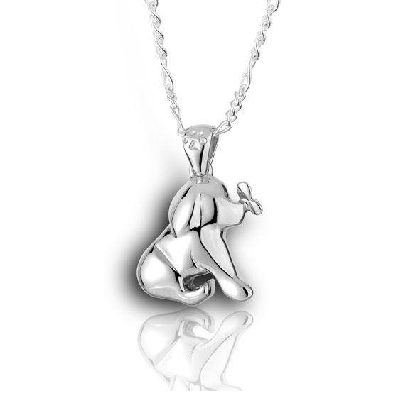 Puppy and Butterfly Sterling Silver Pet Cremation Jewelry Pendant Necklace Questions & Answers