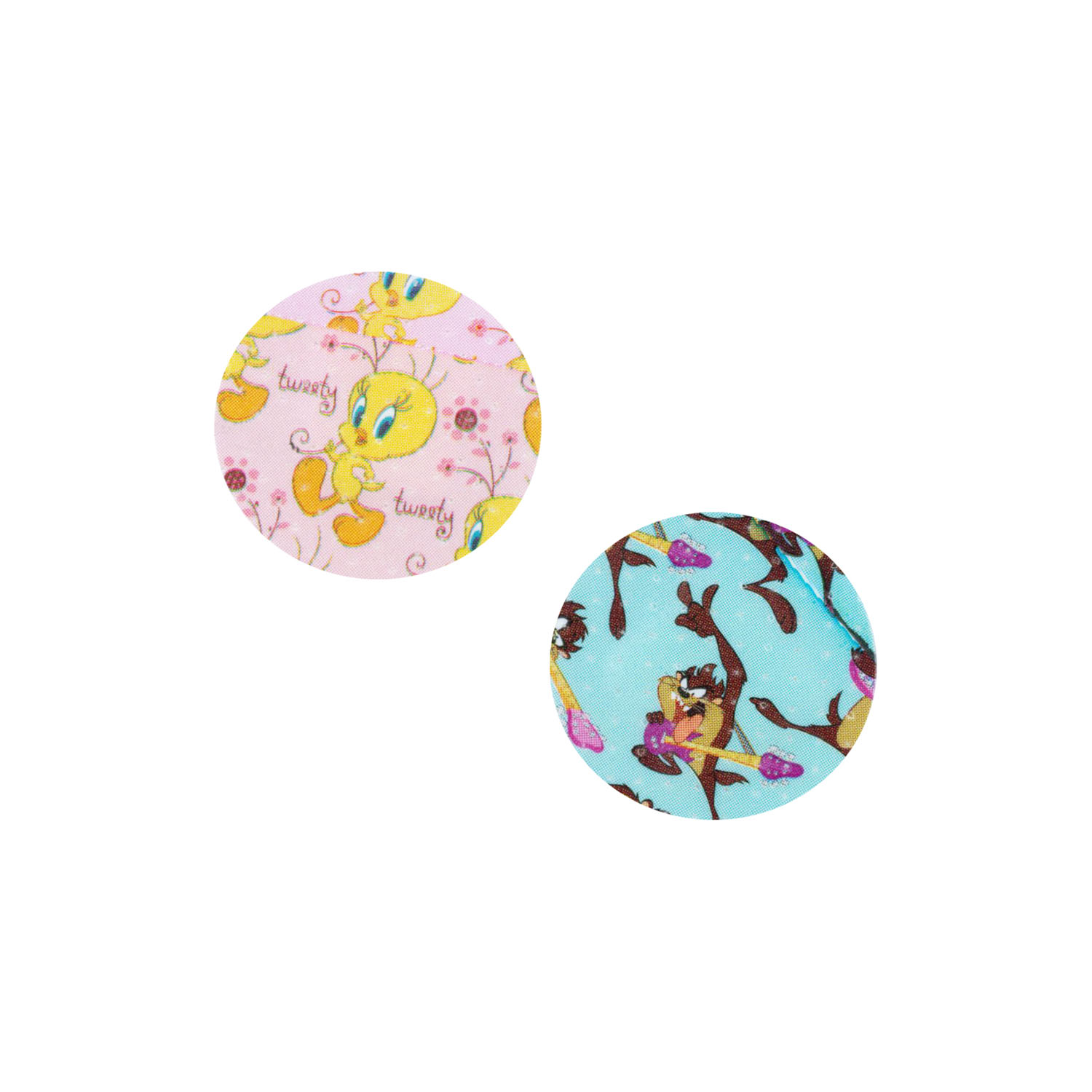 Dukal Corporation 1079797 Adhesive Bandage, Looney Tunes™ Tasmanian Devil™ & Tweety™, 7/8in. Spot, 100/bx, 24 bx/cs , case Questions & Answers