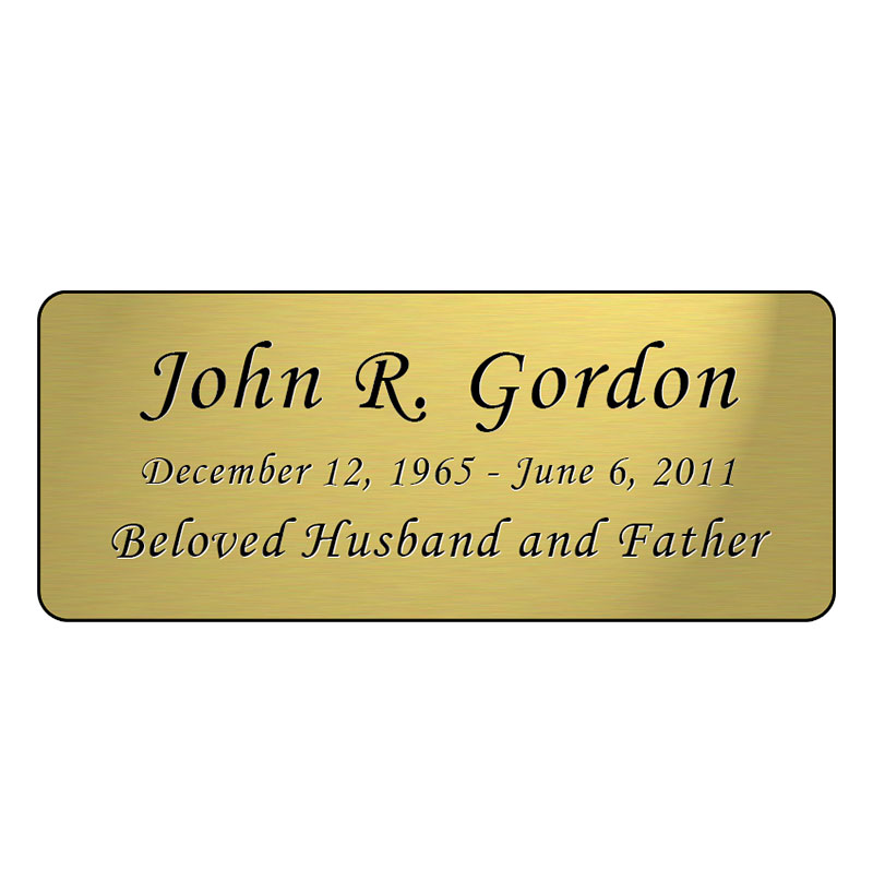 Will the name plate stick to granite?