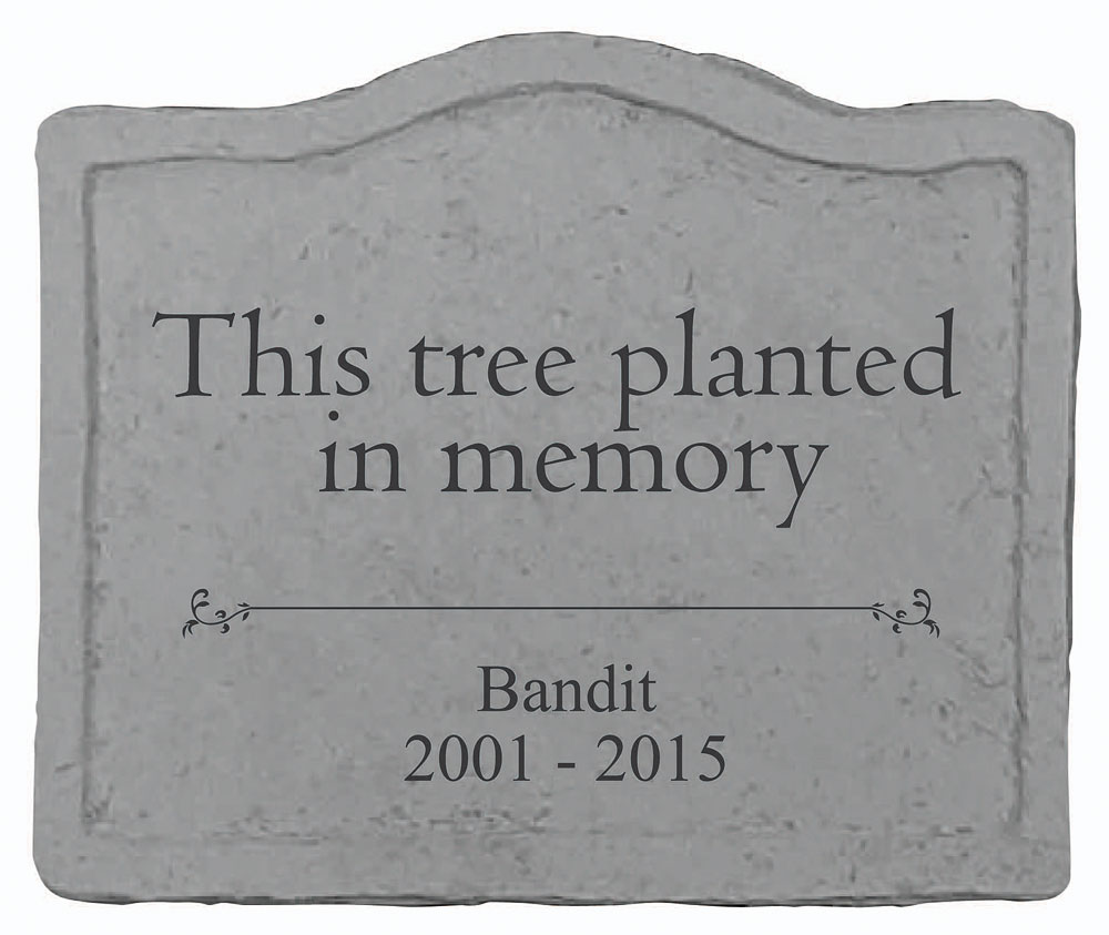 This Tree Planted In Memory Fused Glass Garden Stake Memorial Garden Stone Questions & Answers