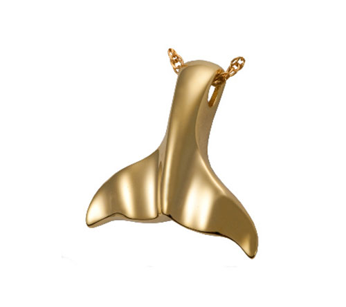 Whale Tail Cremation Jewelry in 14k Gold Plated Sterling Silver Questions & Answers