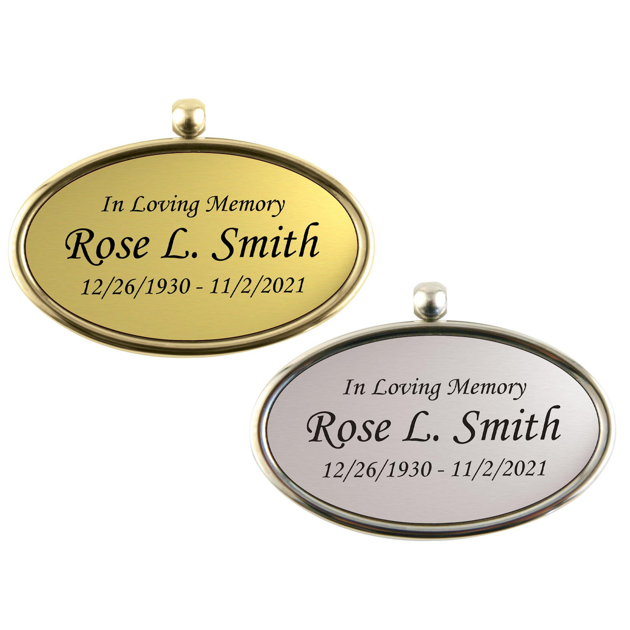 Do you have a name plate that will fit on an urn ⚱️?