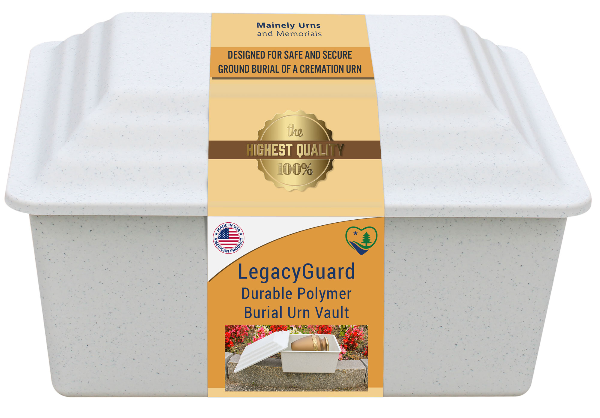 LegacyGuard Cremation Urn Vault - Injection Molded ABS Burial Vault - Made in the USA Questions & Answers